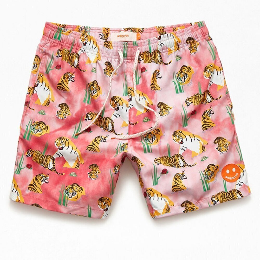 ambsn Men's Jungle Cat 6.5" Inseam Swim Trunks - Size Small - NWT